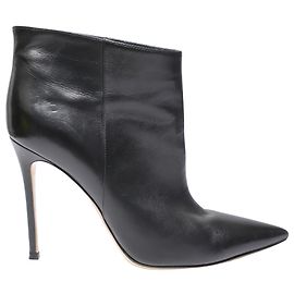 Stivaletti con cerniera Gianvito Rossi in pelle nera