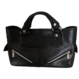 Céline Boogie Tasche aus schwarzem Leder