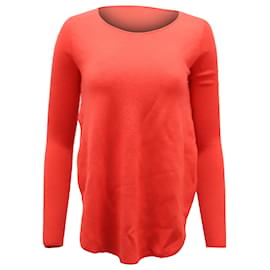 Theory-Pullover aus korallenroter Wolle