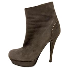 Triptoo Stiefeletten in Rauchgrau und Silber - Yves Saint Laurent