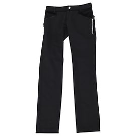 Gucci Black Pants with Silver Zip Detail in Black Nylon