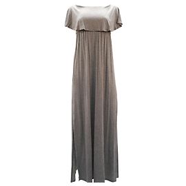 Alice + Olivia Vestido con abertura en los hombros en lyocell gris
