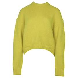 Acne Studios Oversize-Pullover in gelbem Shira-Alpaka - Autre Marque