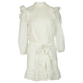 Abito Reformation Dinah in cotone bianco