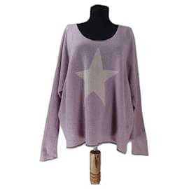 Hunky Dory Angora Mischung Pullover Lila - Autre Marque
