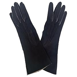 Hermès Handschuhe aus braunem Wildleder