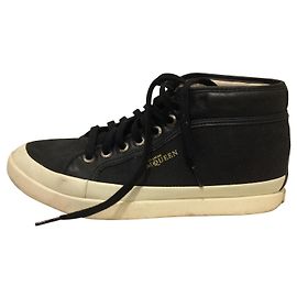 Alexander Mcqueen Baskets montantes unisexes en toile et cuir