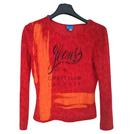 Autre Marque Top de elastano y velour de algodón,  , Cristian lacroix