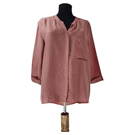 Hugo Boss Boss Orange Top de seda rosa
