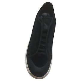 Sneakers Alexander McQueen in velluto nero 40