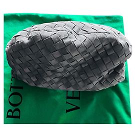 Bottega Veneta Teen Jodie Borsa a Spalla Intrecciato Pelle Grigia