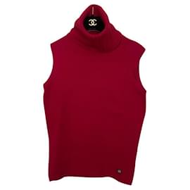 Chanel Pullover aus Kaschmir in Rosa mit amerikanischen Ärmeln