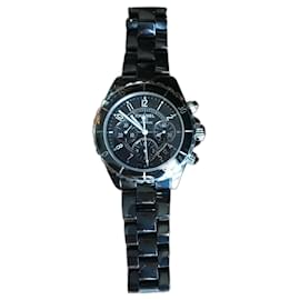 Chanel J12 Automatik-Chronographenuhr Keramik Schwarz