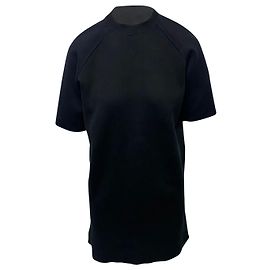 Vestido camisero adornado de algodón negro de Louis Vuitton