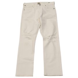 Citizens Of Humanity Emerson Slim Boyfriend Jeans en denim de algodón blanco
