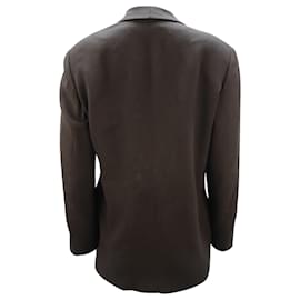 Chaqueta de botonadura sencilla de lana negra de Giorgio Armani