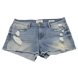 Frame Denim Shorts vaqueros Frame Le Cutoff de algodón azul claro