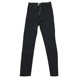 Sandro Paris Röhrenjeans aus schwarzer Baumwolle
