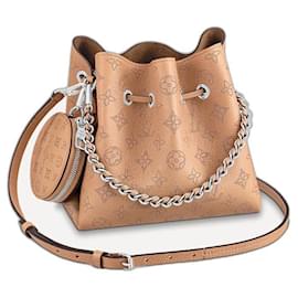 Borsa a secchiello Louis Vuitton Bella in pelle Mahina marrone