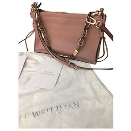 Borsa Stuart Weitzman in vitello pesca