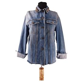 Veste en jean Ermanno Scervino bleue en coton