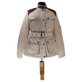 Ralph Lauren Jacke Beige mit Lederdetails