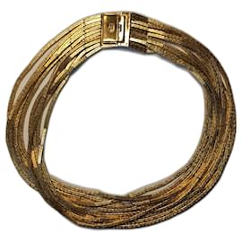 Collar Christian Dior dorado de metal