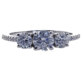 Ring 14 Karat Weißgold mit neuen Diamanten Ring - 0.90 CT Diamond - Autre Marque