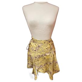 Falda Isabel Marant de seda multicolor