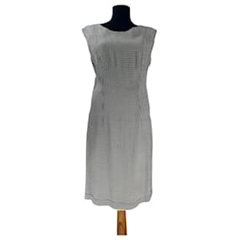 Bruuns Bazaar Kleid Viscose Schwarz Weiß Größe 40