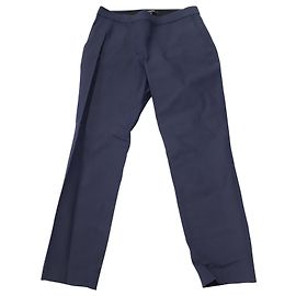 Pantaloni cropped sartoriali Theory in cotone blu navy