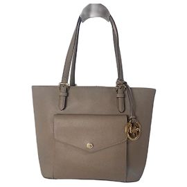 Borsa a mano Michael Kors in pelle saffiano taupe