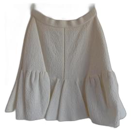 Falda blanca Chloé con relieve