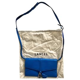 Borsa a mano Lancel Nine in pelle blu