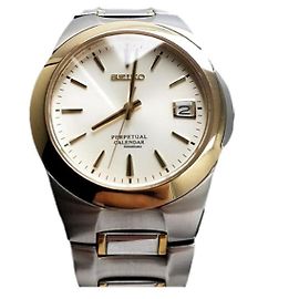 Autre Marque Seiko - Ewiger Kalender SGP Lünette Quarz Herren - 8F32-0130 - Armbanduhr