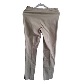 Pantalones beige Philosophy Di Alberta Ferretti de algodón y elastano