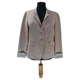 Fabiana Filippi Beige Cotton Blazer