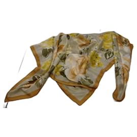Sciarpa in seta con fiori multicolore - Autre Marque