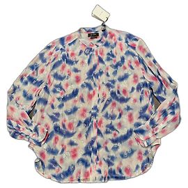 Blusa Isabel Marant DAWS de seda rosa branco azul