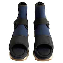Sneakers Marni Blu in Tessuto Taglia 40