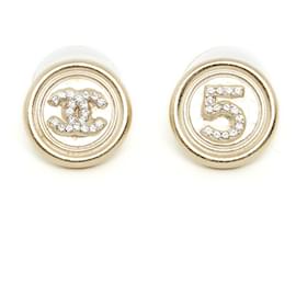 Chanel CC 5 Ohrstecker Goldfarben