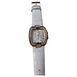 Orologio Guess con cinturino in pelle bianca