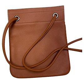 Borsa Hermès Aline in pelle color caramello