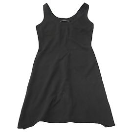 VESTIDO SIN MANGAS CON CUELLO EN U Helmut Lang en viscosa negra
