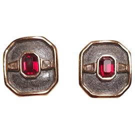Orecchini Carven Timeless in Metallo Oro e Argento