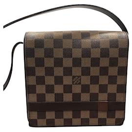 Borsa a mano Louis Vuitton Concorde Marrone Scuro Pelle