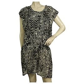 Minivestido de viscosa con estampado Cantela en blanco y negro de IRO talla 36