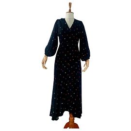 Vestido de corações Zoe Karssen preto de viscose