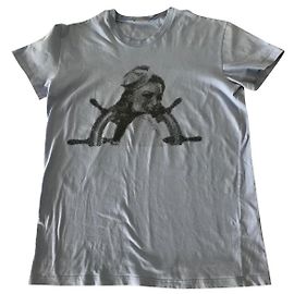 Dior T-Shirt aus Baumwolle in Blau