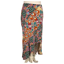 Pinko Rock aus Viscose asymmetrisch mehrfarbig